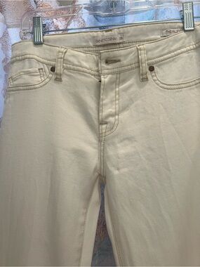 Genetic Denim Cream Straight-Leg Women's Jeans